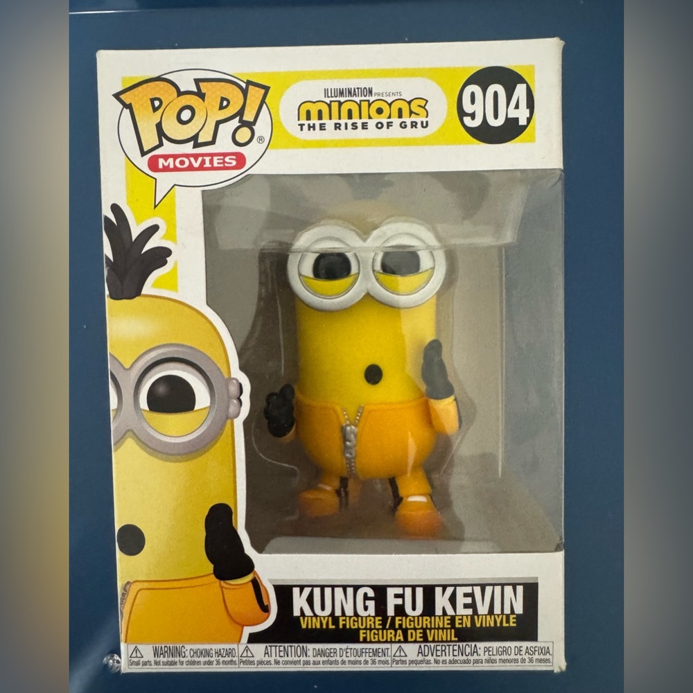 Funko Pop Minions Kung Fu Kevin Figure - Yellow and Black
